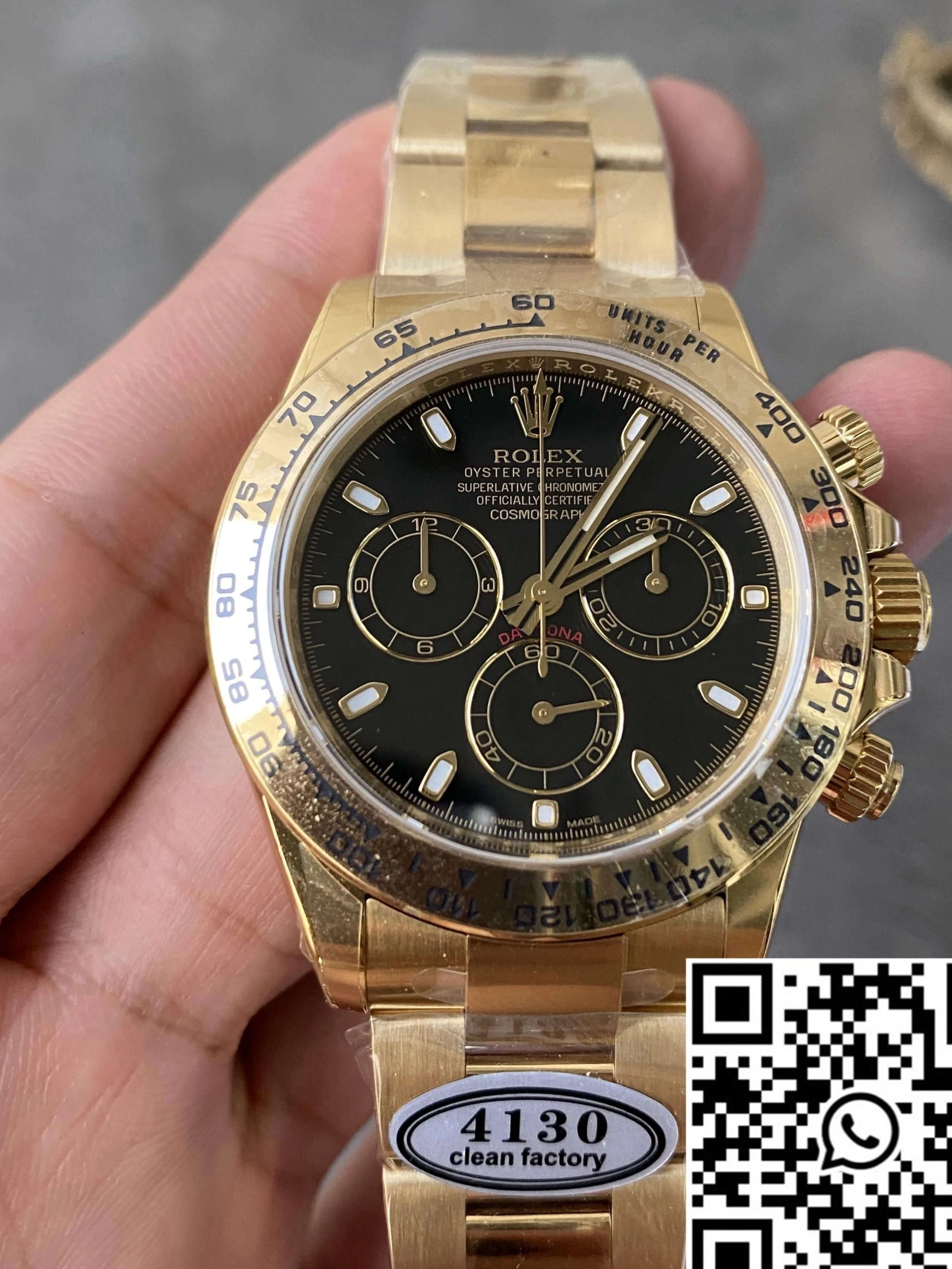 Rolex Factory Case M116508-0004 Daytona Gold Cosmograph Clean 0925